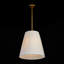 Luminaire suspendu en tissu plissé blanc 1 lumière Elvaris
