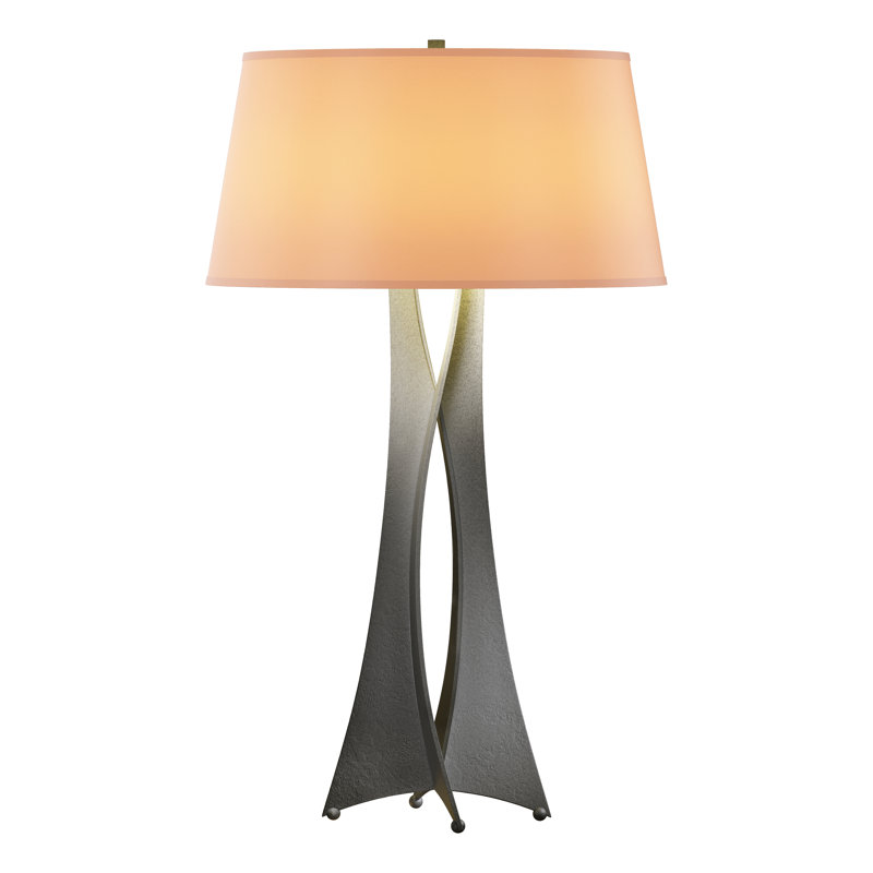 Moreau 33.4" Table Lamp, Flax, Natural Iron