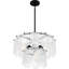 Luminaire suspendu noir mat 5 lumières Cassidy