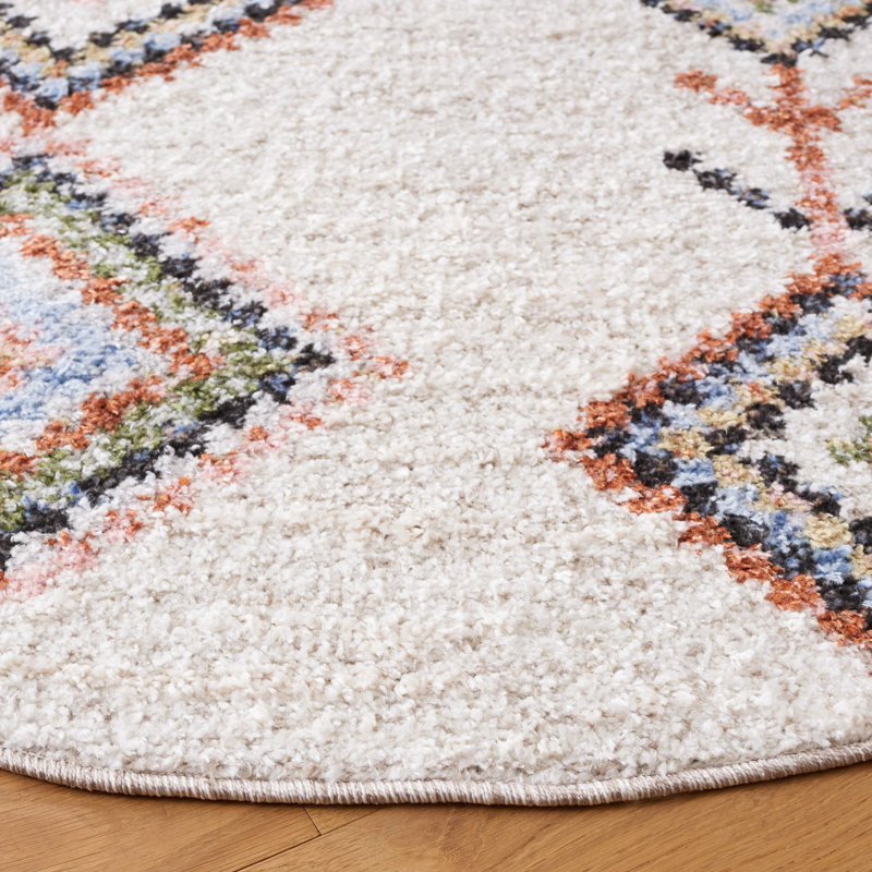 Chapel Performance Geometric Rug, Round 6'7"