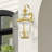 Creason Beveled Glass Outdoor Wall Lantern-32478434