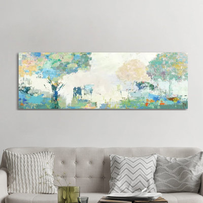 Textural Landscape by Allison Pearce - Panoramic Painting on Canvas