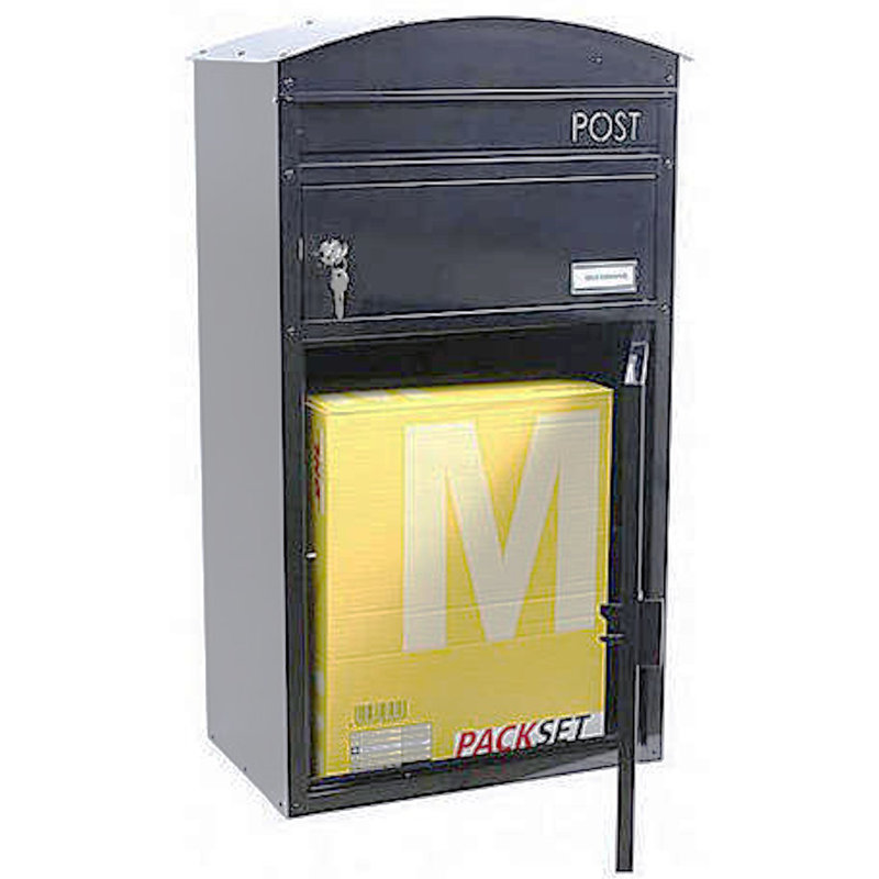 Steel Package Drop with Newspaper Compartment