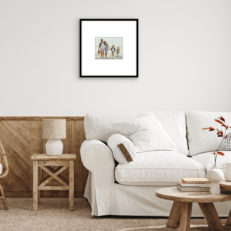 Black 20x20 Picture Frame with Oversized Mat