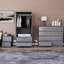 Oslo 3 Piece Bedroom Set (2 Drawer Bedside Chest, 8 Drawer Chest, 2 Door 2 Drawer Wardrobe), (100% FSC)-871483668