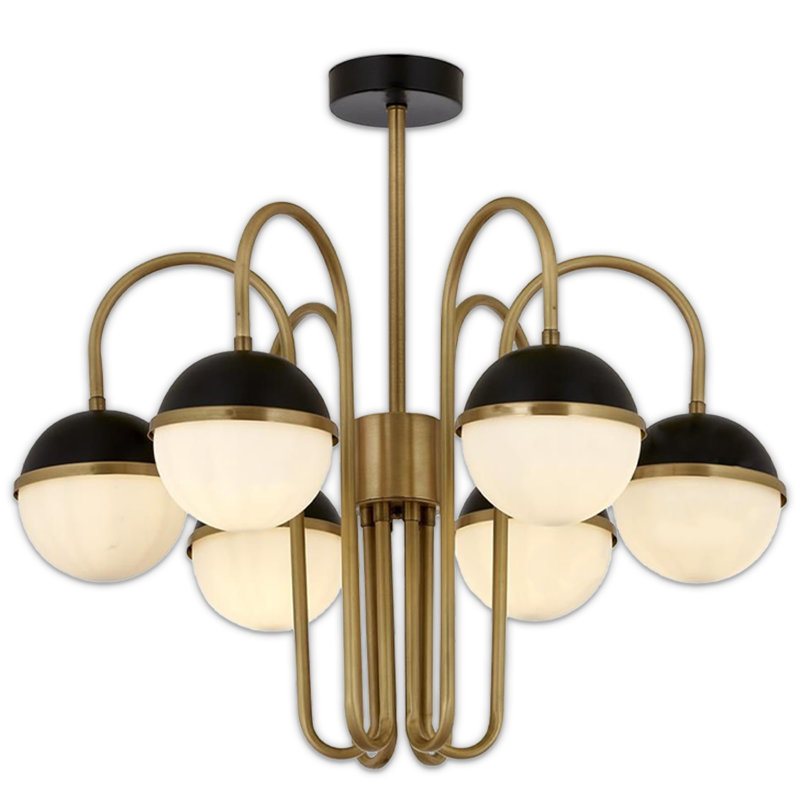 Lustre en métal, 6 lumières
