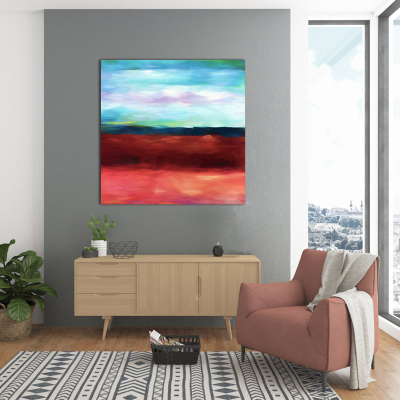 Beneath The Ocean Floor, 24" H x 24" W