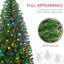 Arbre artificiel de 6 pi de hauteur, 584 branches, 212 lumières à DEL, ouverture automatique, antidéflagrant, délicieuse branche du matin de Noël, ignifuge, installation simple, rassemblement joyeux