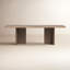 Table de salle à manger en bois d'acacia massif 94 po Aspect