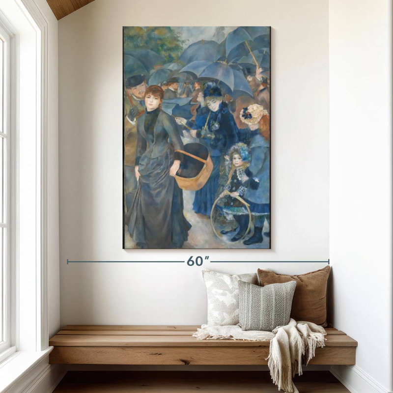 The Umbrellas 1881, 51" H x 34" W