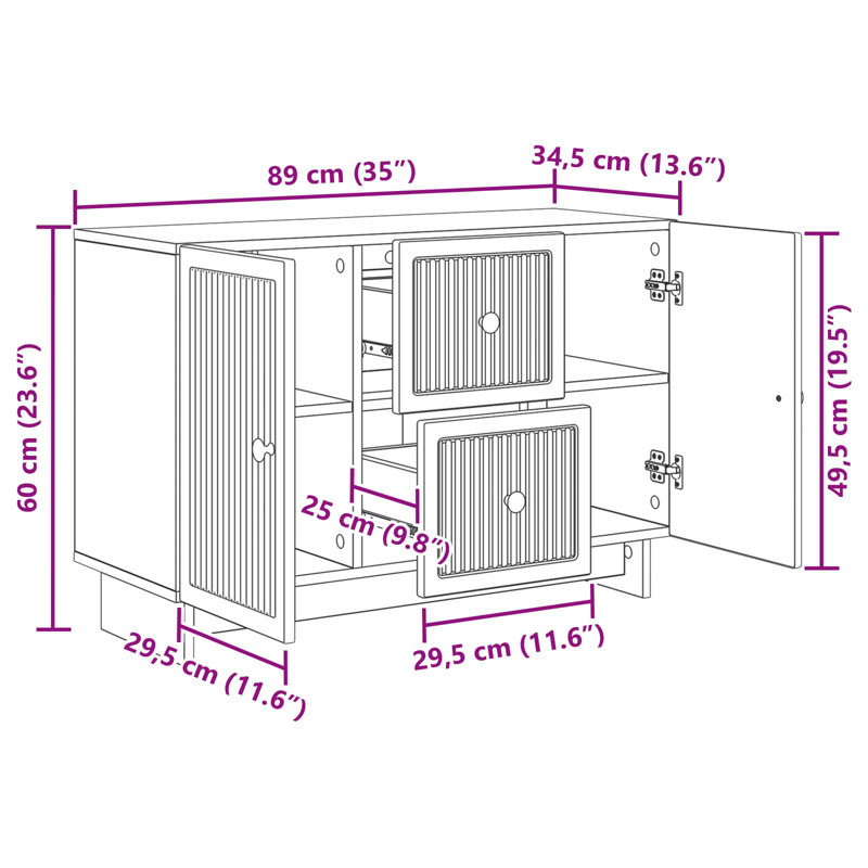 89cm Sideboard