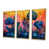 Toile avec cadre flottant or