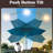 10 ft Patio Umbrella - 3-Tiered Sunshade with Push Button Tilt and Easy-Open Crank - Outdoor Umbrella for Deck, Yard, or Pool by Pure Garden (Teal)-1064422573