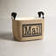 Mail Burlap Storage Fabric Bin