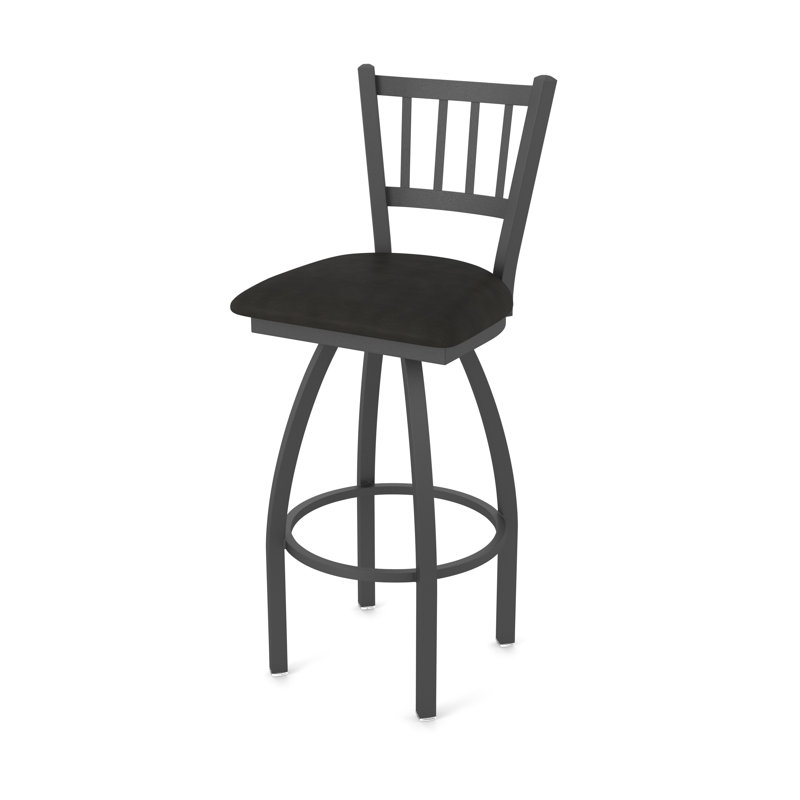 Tabouret pivotant 810 Contessa, Vinyle - espresso Canter, Étain, Tabouret de bar (siège d'une hauteur de 30 po)