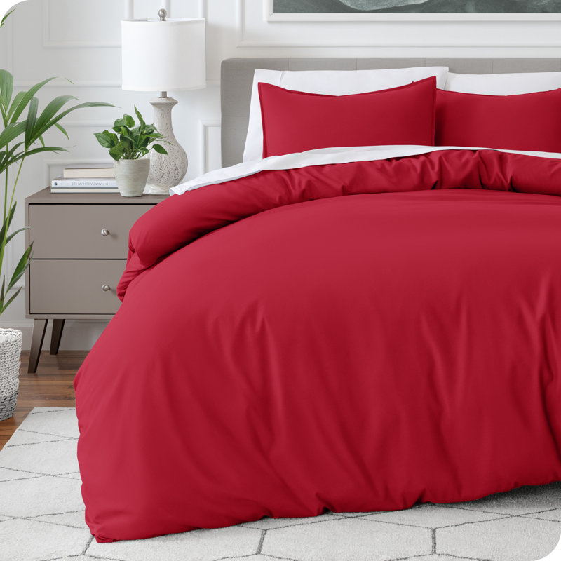 Duvet Cover, Red, Full Duvet Cover + 2 Standard Shams