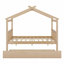 Lit en bois avec couchette