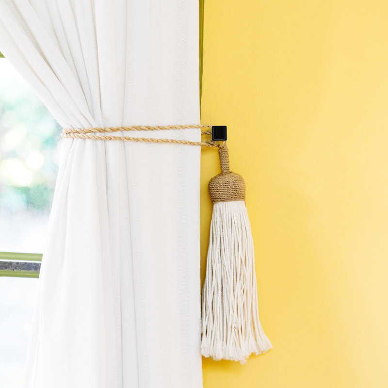 Curtain Holdback, Glossy Black