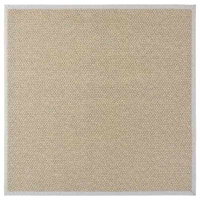 Tapis intérieur / extérieur en imitation sisal 105 de couleur naturelle / ivoire Napa