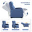 Fauteuils inclinables en similicuir de 27 po de largeur Mcghee-1212983819
