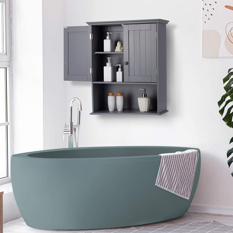 Armoire de salle de bain Jesilyn, gris