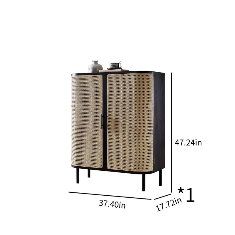 Armoire d'appoint Vintage, Noir