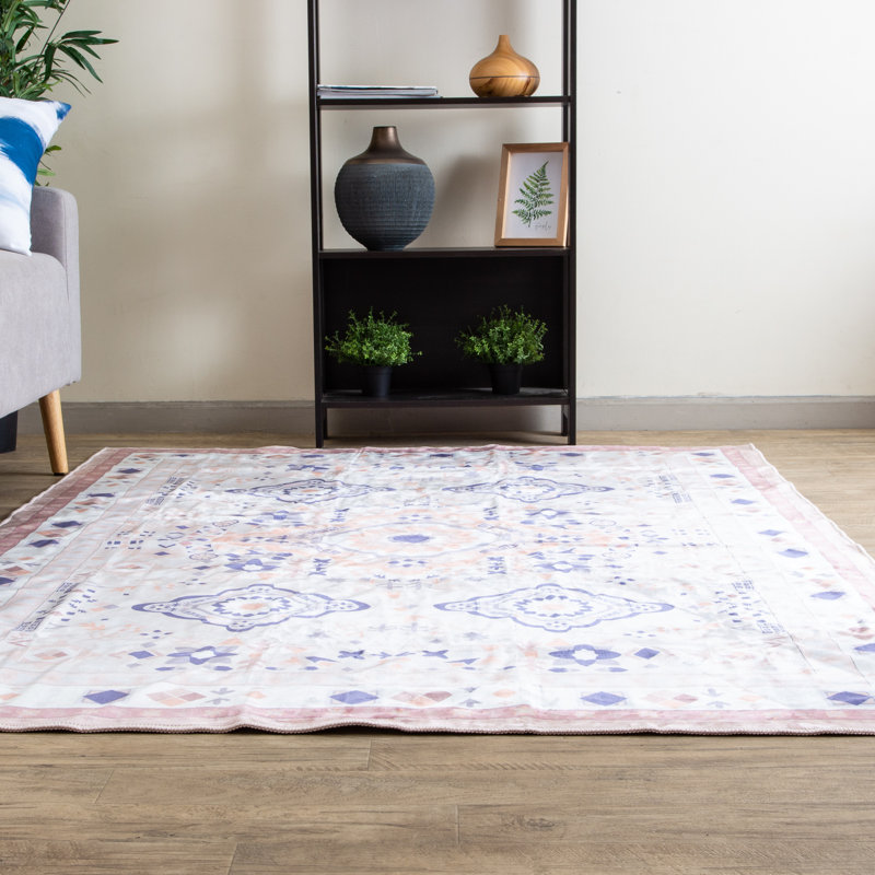 Tapis traditionnel lavable à la machine avec envers antidérapant, Tapis de couloir 2 pi x 6 pi