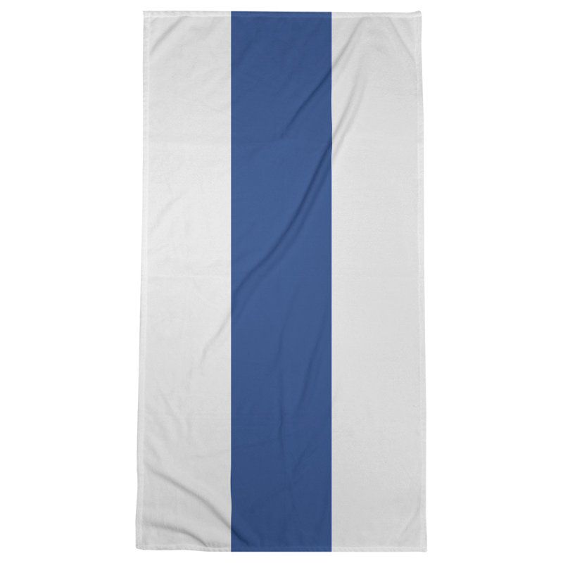 Denver Throwback Football Stripes , Poly/Cotton, Bath Towel, Royal Blue