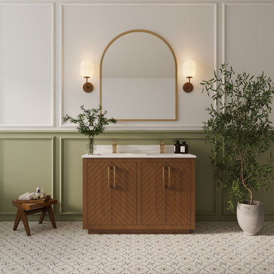 Ensemble de meuble-lavabo à double cuve 48 po Linsay