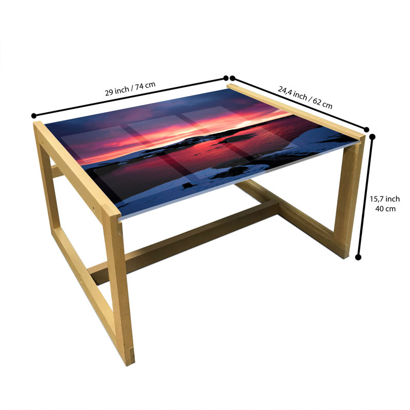 Jakodi Sled Coffee Table, 40cm H x 74cm W x 62cm D