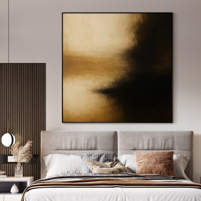Très grande reproduction d'art abstrait mural - décor d'art moderne moderne pour le salon ou la chambre à coucher, assemblage de cadre requis (assemblage de cadre requis)