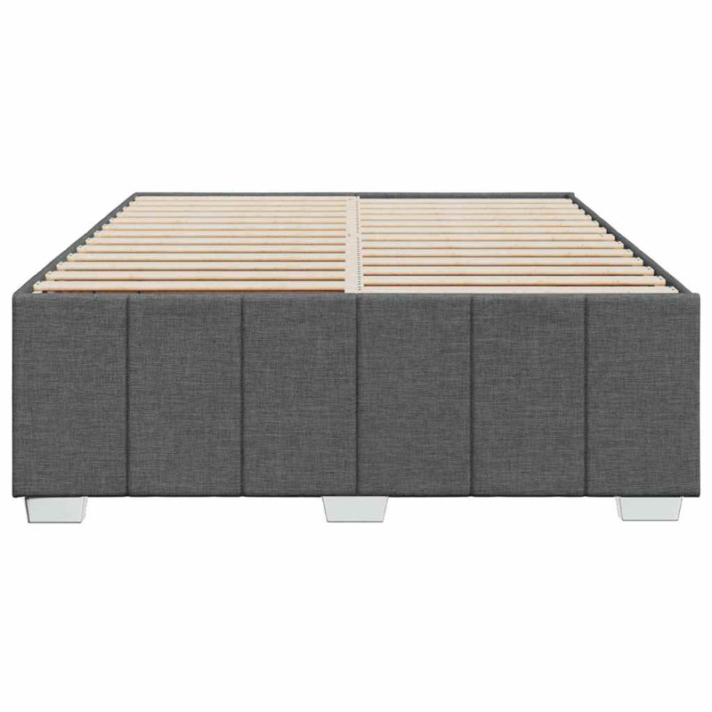 Latitude Run® Bed Frame Without Mattress Fabric, Queen, Dark Gray