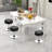 Adjustable 360° Swivel Storage Vanity Stool with Removable Tray