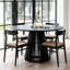 4 - Person Rubberwood Solid Wood Dining Set-1215342586
