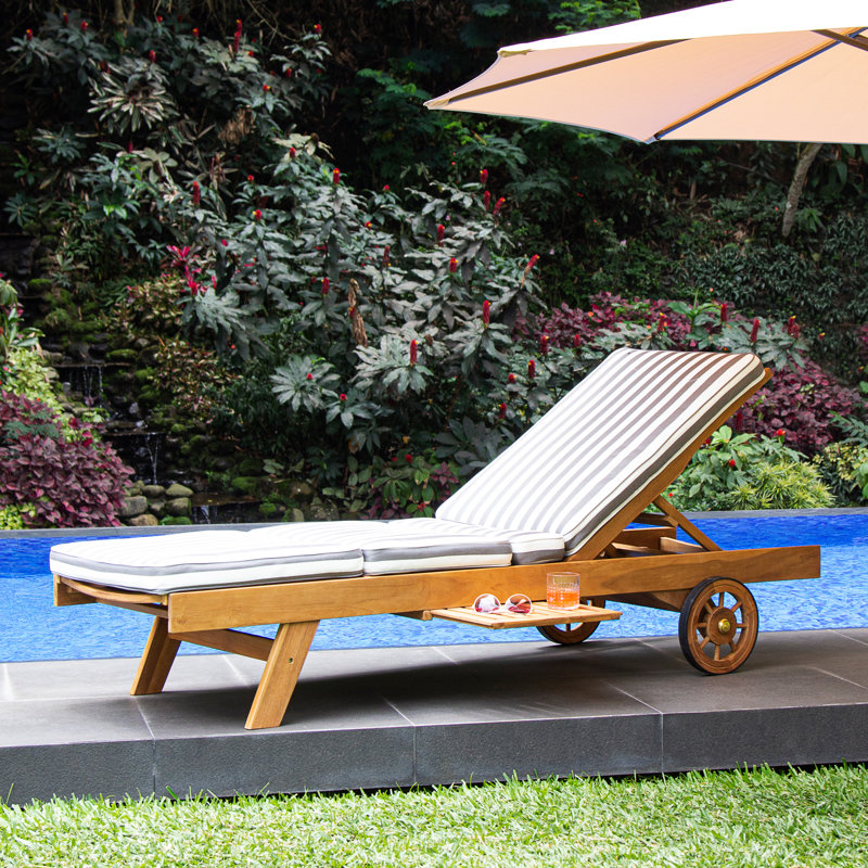 Chaise longue d'extérieur