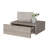 Stylish Bedroom Nightstand In Gray With Ample Drawer Capacity Floating Storage For Bedrooms-2037313643