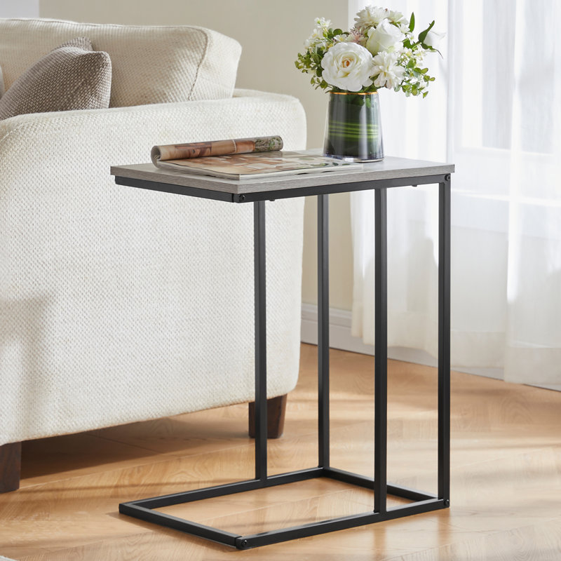 Side Table, Versatile Contemporary Living Room Home Furniture, Grey