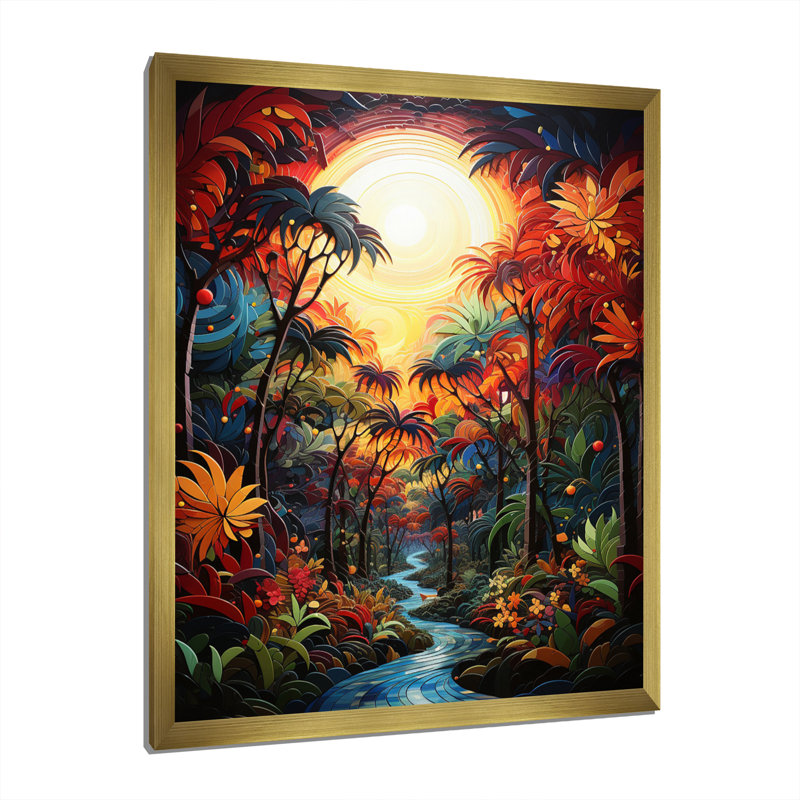 Sarenade I, impression sur toile, H 20 po x l 12 po x P 1 po, Encadrement doré