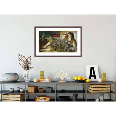 «Odalisque» par Pierre-Auguste Renoir, impression giclée encadrée