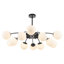 Luminaire suspendu en forme de globe en verre opale noir-1472807951
