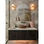 Conners Single Light Stone Dimmable Flush Mounted Sconce-93962416