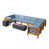 Teak Frame / Blue Cushion selected