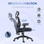 Fauteuil de bureau ergonomique à haut dossier Vinsetto