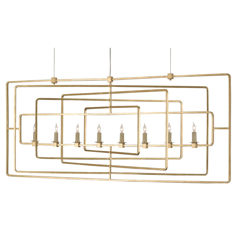 Metro 8 - Light Pendant, Contemporary Gold Leaf