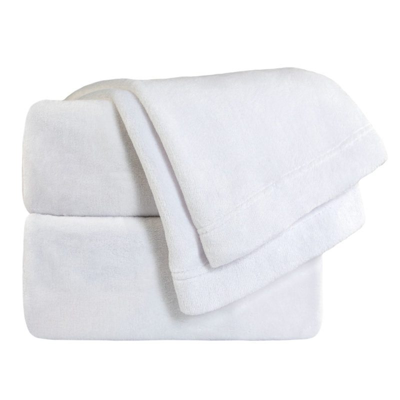 Polyester Machine Woven Sheet Set, King, White