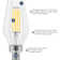 Equivalent C11 E12/Candelabra Dimmable LED Bulb