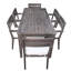 Ensemble repas d'extérieur en bois 7 pièces avec coussins 7 pièces-1505973575