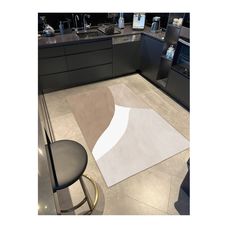 Tapis lavable à motifs Modern Hill, Sous-tapis carré 3 pi 3 po inclus