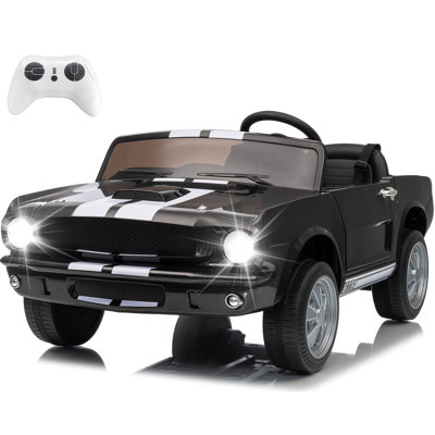 Voiture électrique 24 V pour enfants, jouet à roulettes avec télécommande, musique Bluetooth, 3 vitesses réglables, panneaux multiples, lumières à DEL, amortisseurs, ceinture de sécurité