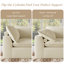 Canapé modulaire Boneless de 77 po Cloud Boneless, canapé Cloud moderne avec coussin d'assise et de dossier profond, canapé confortable sans pivot pour salon, chambre à coucher, appartement, housse amovible, aucun assemblage requis, beige-126450720